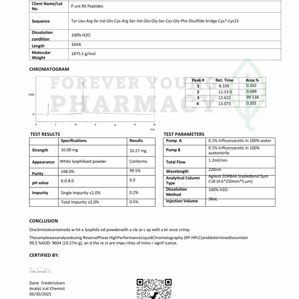 AOD-9604 10mg - COA
